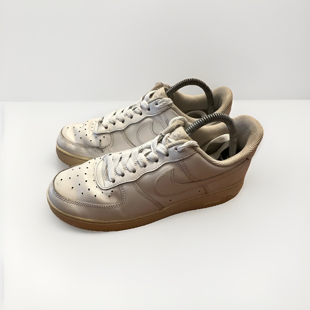 Nike 315115-112 Air Force 1 Lace Up White Sneaker Shoes US Womens 8.5